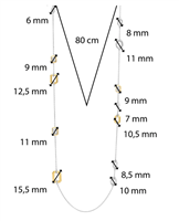 Collana Ti Sento Milano Donna in Argento 34028ZY/80 - 34028ZY/80